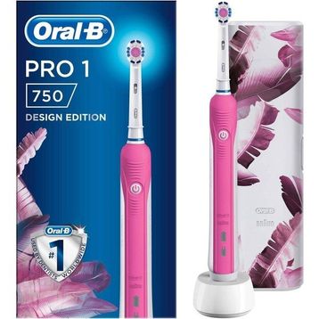 Oral-B Pro 750 Pembe Özel Seri Şarj Edilebilir Diş Fırçası ve Seyahat Kabı