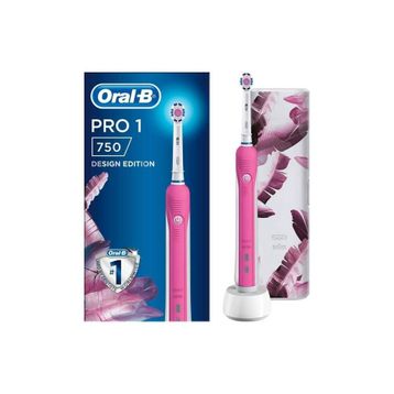 Oral-B Pro 750 Pembe Özel Seri Şarj Edilebilir Diş Fırçası ve Seyahat Kabı