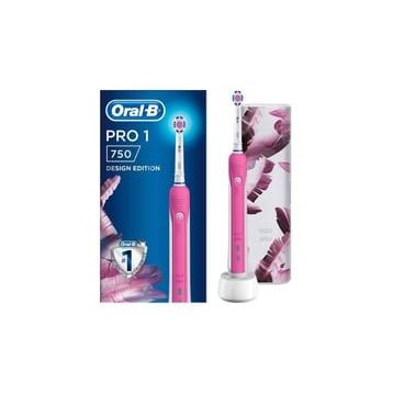 Oral-B Pro 750 Pembe Özel Seri Şarj Edilebilir Diş Fırçası ve Seyahat Kabı