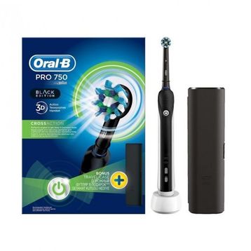 Oral-B Pro 750 Şarj Edilebilir Siyah Diş Fırçası