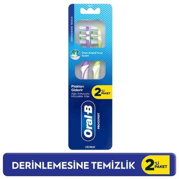 Oral-B Pro Expert Advanced Derinlemesine Temizlik 1+1 Orta Diş Fırçası