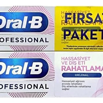 Oral-B Professional 2x75 ml Orijinal Hassasiyet ve Diş Eti Rahatlama Diş Macunu