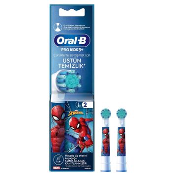 Oral-B Spiderman Beyaz Şarjlı Diş Fırçası 2'li Yedek Başlığı