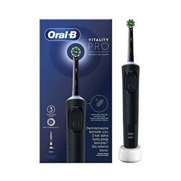 OralB D103 Vitality Cross Action Şarjlı Siyah Diş Fırçası