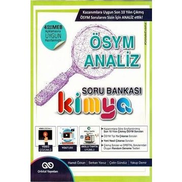 Orbital Yayınları Kimya ÖSYM Analiz Soru Bankası