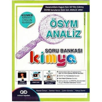 Orbital Yayınları Kimya ÖSYM Analiz Soru Bankası