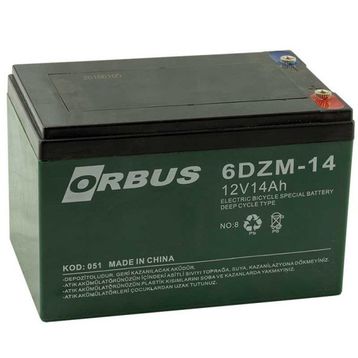 Orbus 150x97x95 mm 12 Volt 14 Amper Elektrikli Bisiklet Aküsü