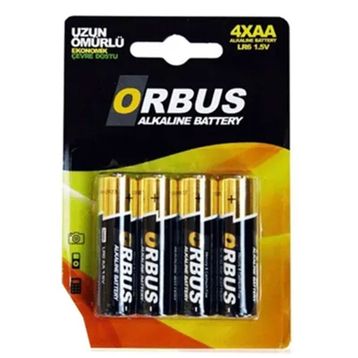 Orbus 4'lü AA Alkalin Kalem Pil