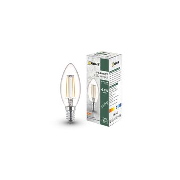 Orbus BCB3 E14 400lM 4W Clear Beyaz Işık Ampul