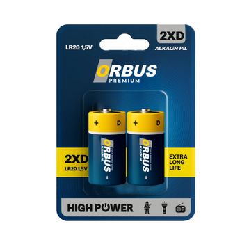 Orbus D Boy LR20 Alkalin Pil