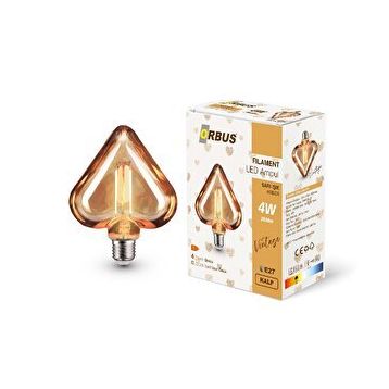 Orbus Kalp Amber E27 360LM Filament Led Ampul