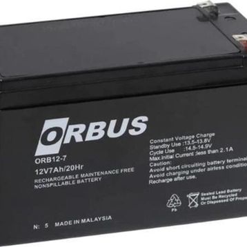 Orbus ORB 12-7 12V 7AH Kuru Tip Akü