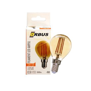 Orbus Orb-PA45 4 W Amber E14 300 Lm Ampul