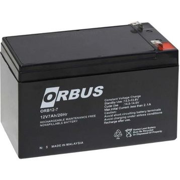 Orbus ORB12-7 12 V 7 Amper 150x65x90 mm Kuru Tip Akü