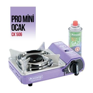 Orcamp CK-506 227 gr 2 Adet Tekli Mini Portatif Ocak Plastik Çantalı Kartuş Gaz