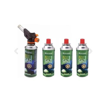 Orcamp CX-500-227 Kamp Kartuş Tüp 227 gr 4'lü Çakmaklı Pürmüz Set