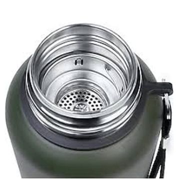Orcamp OUT-5100 1.5 lt Yeşil Çelik Termos+OUT-1800 Orcamp Katlanır Saplı Karavan 330 ml Çelik Kupa