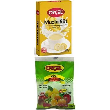 Orçel 200 gr Muzlu Süt + 300 gr Kivi Aromalı İçecek Tozu
