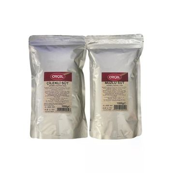 Orçel 2x1 kg Çilekli Süt + Muzlu Süt Aromalı İçecek Tozu Oralet