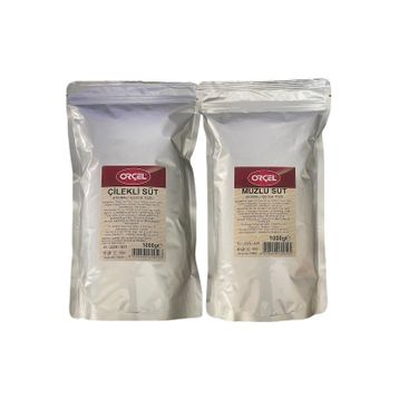 Orçel 2x1 kg Çilekli Süt + Muzlu Süt Aromalı İçecek Tozu Oralet
