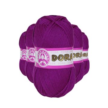 Ören Bayan 047 Mor 5 Adet 100 gr Dora El Örgü İpi Yünü