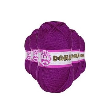 Ören Bayan 047 Mor 5 Adet 100 gr Dora El Örgü İpi Yünü