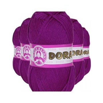 Ören Bayan 047 Mor 5 Adet 100 gr Dora El Örgü İpi Yünü