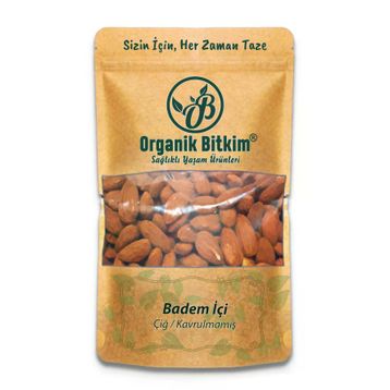 Organik Bitkim 1 kg Çiğ Badem İçi