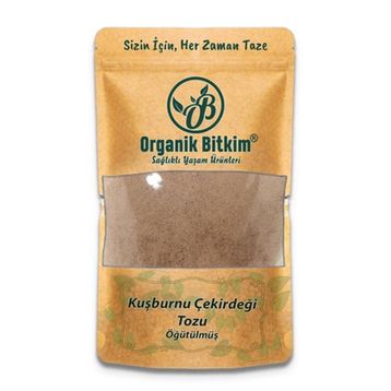 Organik Bitkim 1 kg Kuşburnu Çekirdeği Tozu