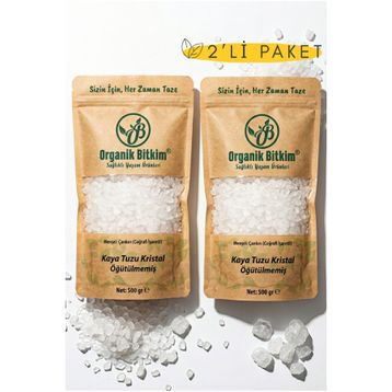 Organik Bitkim 500 gr 84 Mineral Doğal Çankırı Kristal Kaya Tuzu