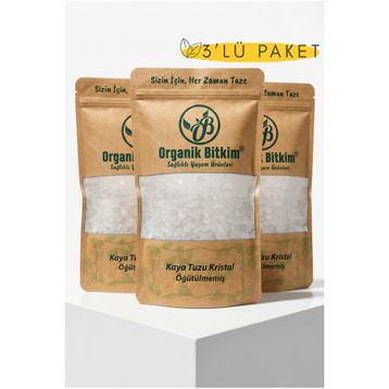Organik Bitkim 500 gr 84 Mineral Doğal Çankırı Kristal Kaya Tuzu