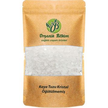 Organik Bitkim 500 gr Öğütülmemiş Kristal Beyaz Kaya Tuzu