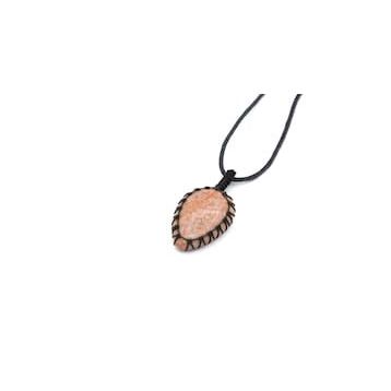 Örgülü Doğal Jasper 001 Kolye Ucu