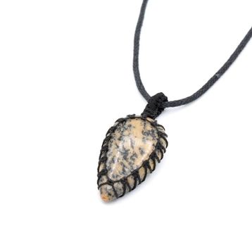 Örgülü Doğal Jasper 002 Kolye Ucu
