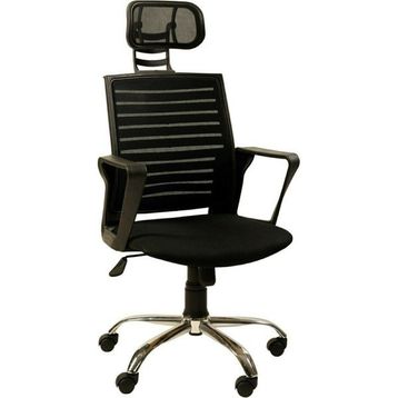 Orianna Design Fileli Başlıklı Siyah Yönetici Koltuğu