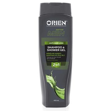Orien Men 2 si 1 Arada 400 ml Dökülme Karşıtı Şampuan Duş Jeli