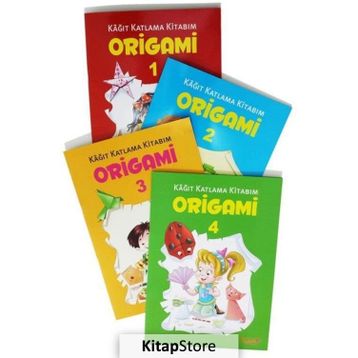 Origami Seti - Kağıt Katlama Kitabım 4 Kitap Takım - Kollektif Heyet-Kurul-Komisyon