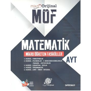 Orijinal Yayınları AYT Matematik MÖF Mikro Öğreten Fasiküller