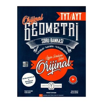 Orijinal Yayınları TYT AYT Orijinal Geometri Soru