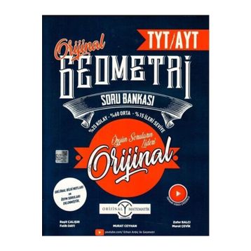 Orijinal Yayınları TYT AYT Orijinal Geometri Soru