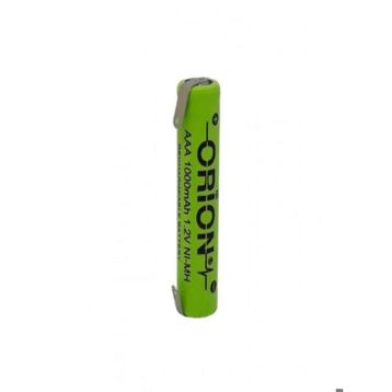 Orion 1.2 V 1000 mAh İnce NI-MH Kalem AAA 2 Adet Şarjlı Traş Makinası Pili