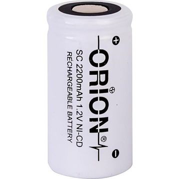 Orion 1.2V NI-CD SC 2200 mAh Şarj Edilebilir Pil Tekli