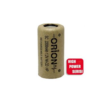 Orion 1.2V NI-CD SC 2200 mAh Şarj Edilebilir Pil