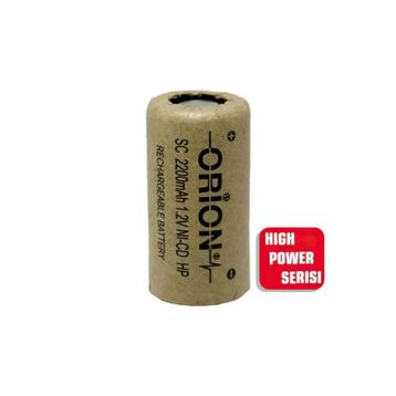 Orion 1.2V NI-CD SC 2200 mAh Şarj Edilebilir Pil