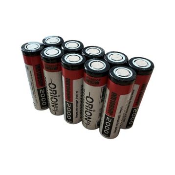 Orion 10 Adet 18650P 3.7V 2000 mAh 15C Şarj Edilebilir Pil