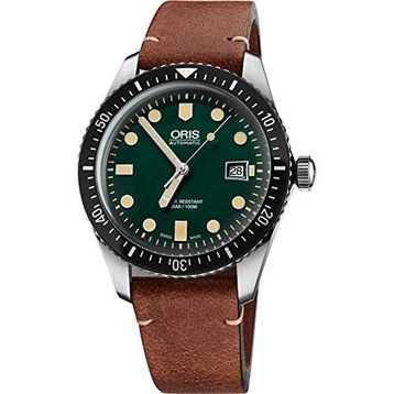 Oris 01 733 7720 4057-07 5 21 45 Divers Sixty Five Kahverengi Deri Erkek Kol Saati