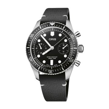 Oris 01 771 7791 4054-07 6 20 01 Divers Sixty Five Siyah Deri Erkek Kol Saati