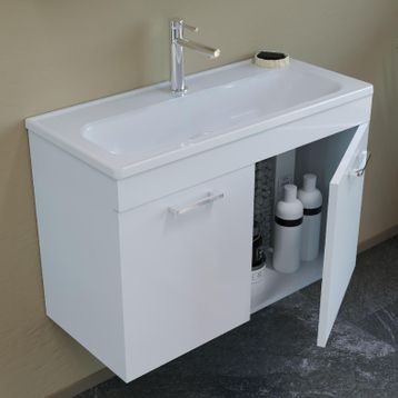 Orka Bafa 80 cm Banyo Dolabı