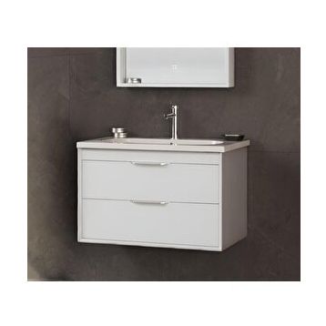 Orka Clay 65 CM Beyaz Banyo Dolabı Takımı