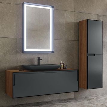 Orka Craft 120 cm Ceviz-Antrasit Alt Modül